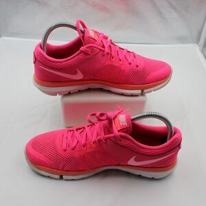 Nike Flex 2014 Run Women Size 7.5 Athletic Running Shoes Sneakers Pink Mango